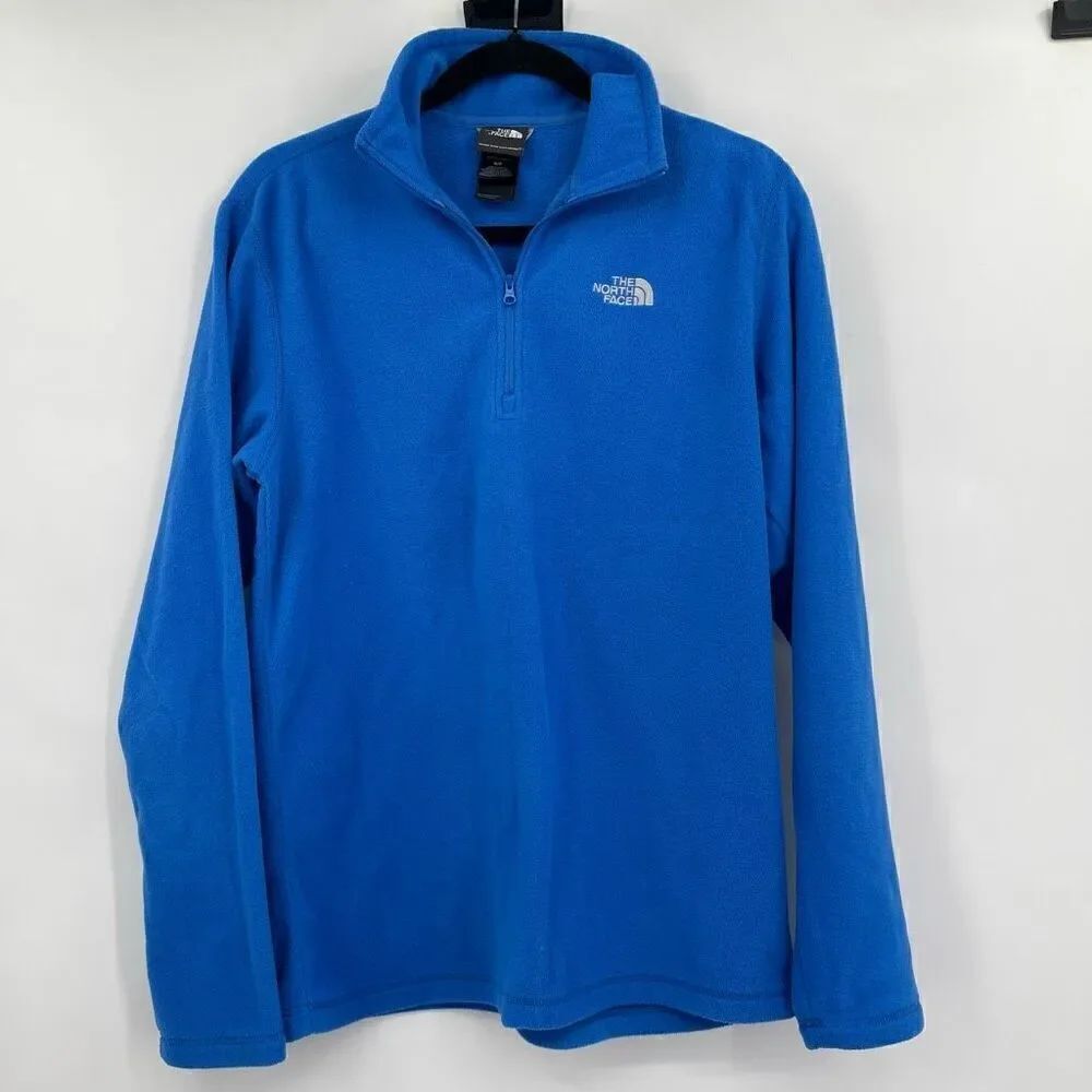The North Face Blue Never Stop Exploring Quarter Zip Fleece Sweatshirt Size S/P